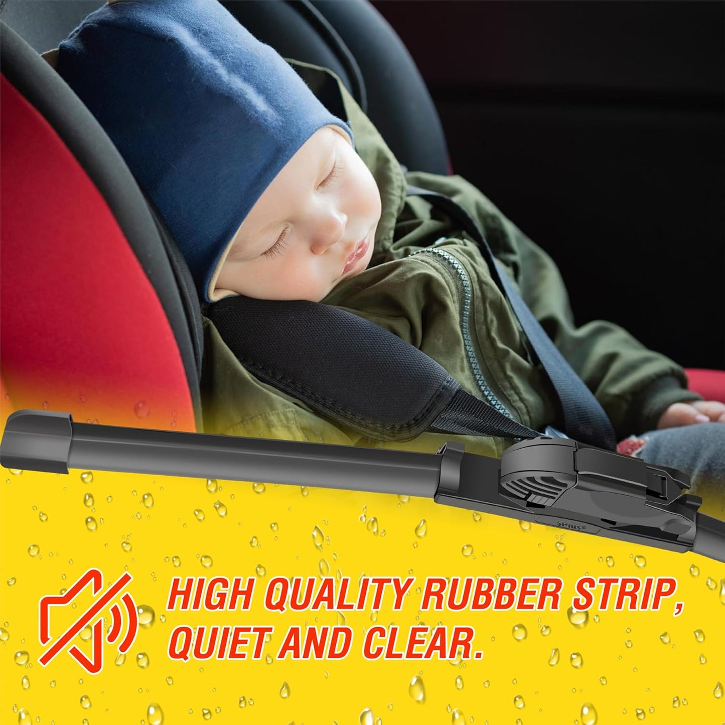 5 PLUS® Wiper Blades 24 20 Windshield Wiper Blades (Set of 2),Automotive Replacement Windshield Wiper Blades OEM Quality Premium All-Season Wipers-24 Inch Wiper Blade+20 Inch Wiper Blades