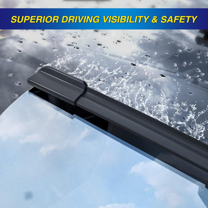5 PLUS® Silicone Windshield Wipers Replacement for Ford Edge 2015 2016 2017 2018 2019 2020 2021 2022 2023 Wiper Blades(Set of 3),Automotive Replacement Windshield Wiper Blades For My Car-28"/28"/15"
